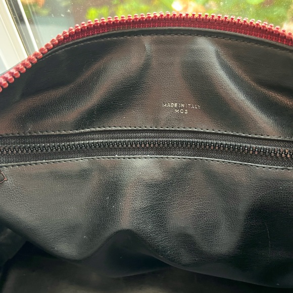 EUC Celine Macadam Burgundy Boston Bag All Leather RARE - Picture 10 of 15